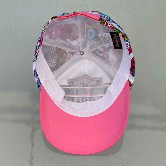 Harley-Davidson Girl’s Pink Glitter Sugar Skull and Butterflies Hat ~ 4-14 - Picture 6 of 9